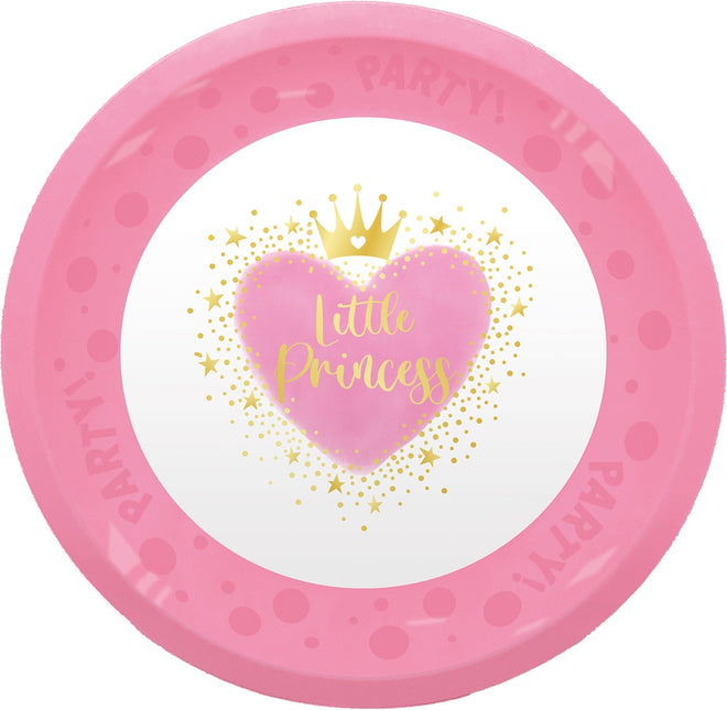 Assiettes Princesses en plastique 21cm 4pcs