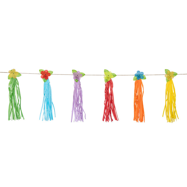 Guirlande de glands en papier Hawaii 3m