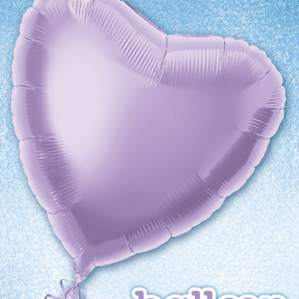 Ballon de baudruche à cœur solide 18", emballé - Lavande