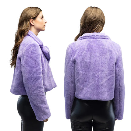Veste Fluffy rave lilas (M/L)
