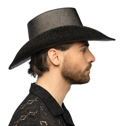 Chapeau de cowboy Midnight noir