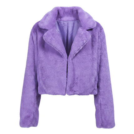 Veste Fluffy rave lilas (M/L)