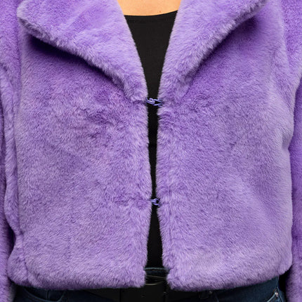 Veste Fluffy rave lilas (M/L)