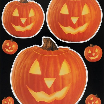 PUMPKIN GLOW - AUTOCOLLANT POUR FENÊTRE