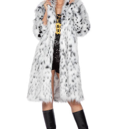 Manteau de fourrure dalmatien long (V)