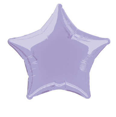 Ballon à l'hélium étoilé violet léger vide 50cm