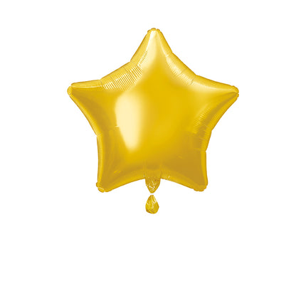 Ballon à l'hélium étoile doré vide 50cm