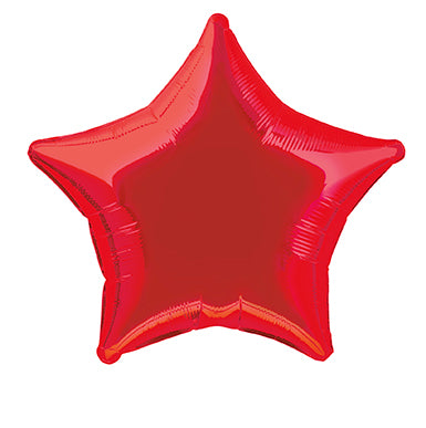 Ballon à l'hélium étoile rouge vide 50cm