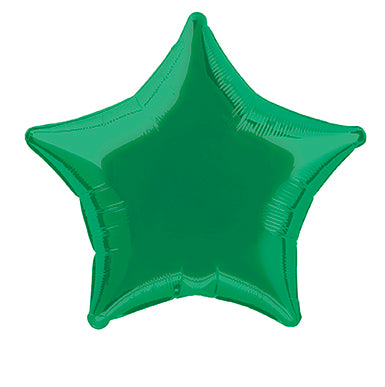 Ballon à l'hélium étoile vert vide 50cm