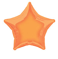 Ballon à hélium étoile orange vide 50cm