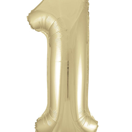 1 an Ballon à figures or brillant vide 86cm