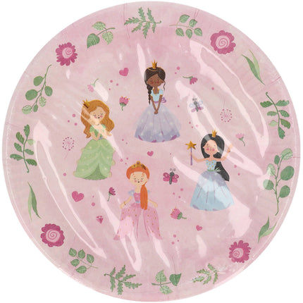 Assiettes Princesse 23cm 8pcs