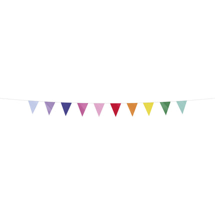 Guirlande colorée en plastique 6m