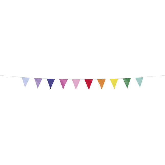 Guirlande colorée en plastique 6m