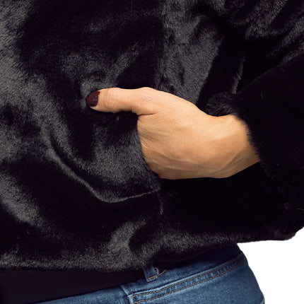 Veste Fluffy rave noire (M/L)