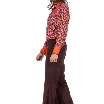Tenue seventies orange hommes