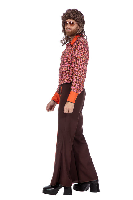 Tenue seventies orange hommes