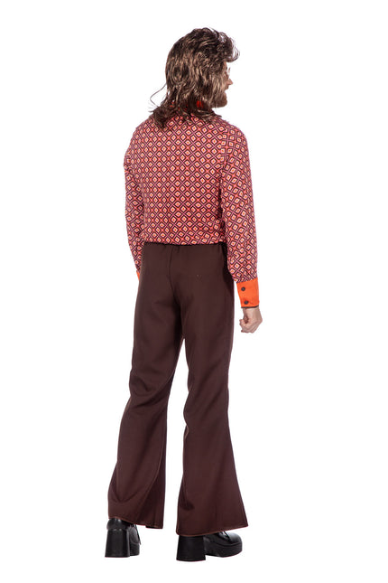 Tenue seventies orange hommes