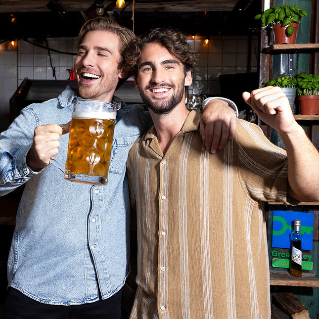 Chope de bière en verre XXL