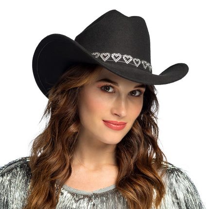 Chapeau cowboy Jamie noir