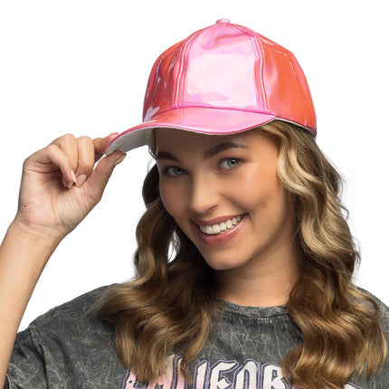 Casquette Holo rose (réglable)