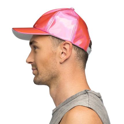 Casquette Holo rose (réglable)
