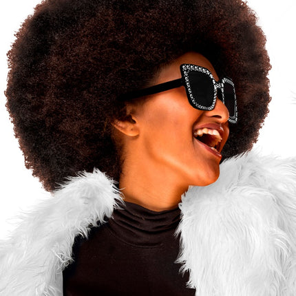 LUNETTES NOIRES AVEC STRASS