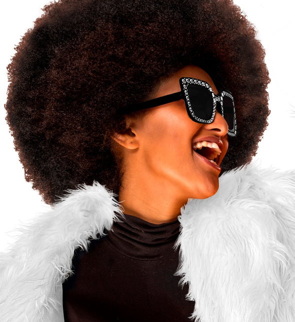 LUNETTES NOIRES AVEC STRASS