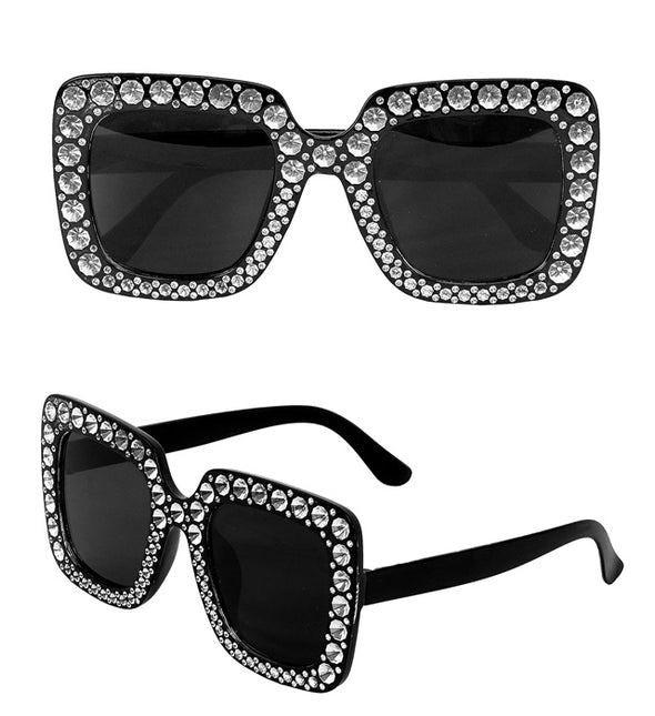 LUNETTES NOIRES AVEC STRASS