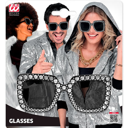 LUNETTES NOIRES AVEC STRASS