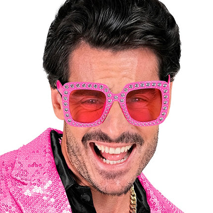LUNETTES ROSES AVEC STRASS