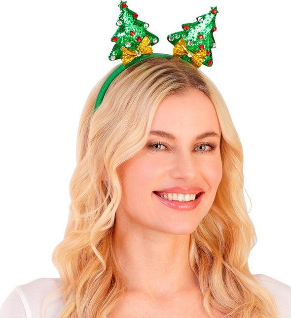 Bandeau de cheveux Arbre de Noël Glamour