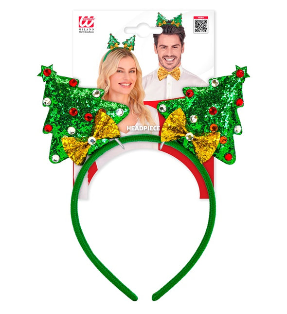 Bandeau de cheveux Arbre de Noël Glamour