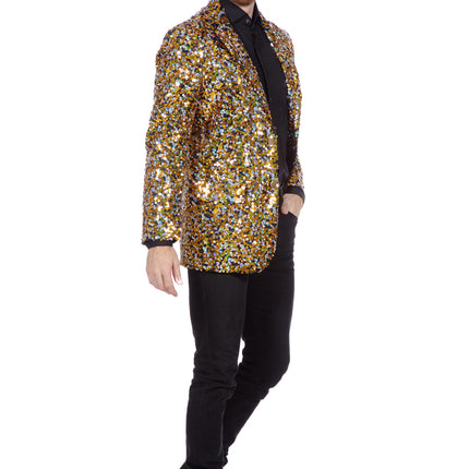 Or Argent Blazer Paillettes pour hommes