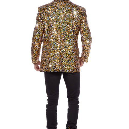 Or Argent Blazer Paillettes pour hommes
