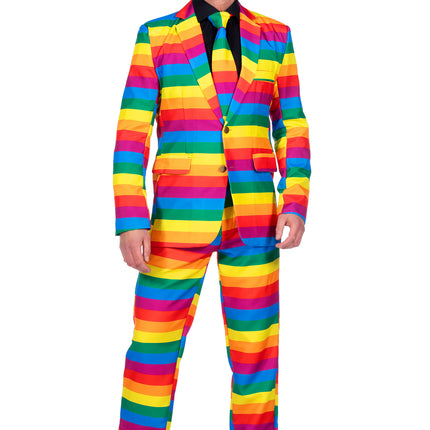 Costume arc-en-ciel homme 3 pièces
