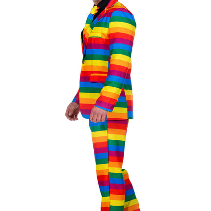 Costume arc-en-ciel homme 3 pièces