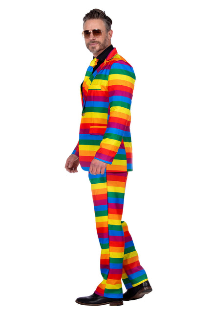 Costume arc-en-ciel homme 3 pièces