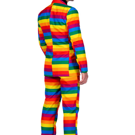 Costume arc-en-ciel homme 3 pièces
