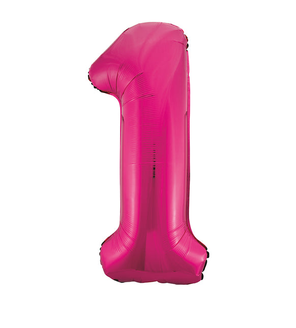 1 an Ballon à figures Fuchsia vide 86cm