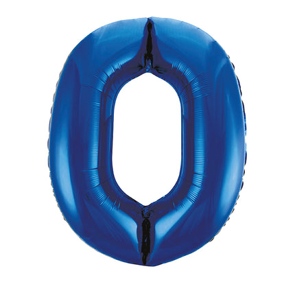 0 Year Figure Balloon Blue Empty 86cm