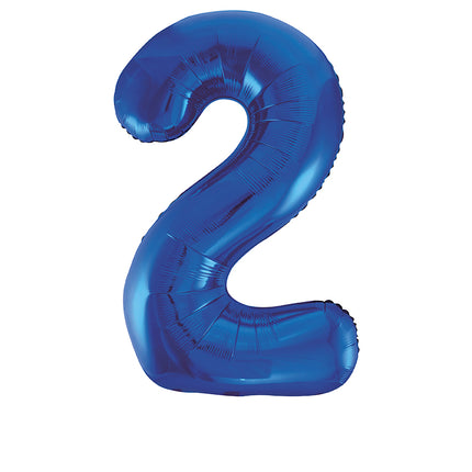 2 Year Figure Balloon Blue Empty 86cm