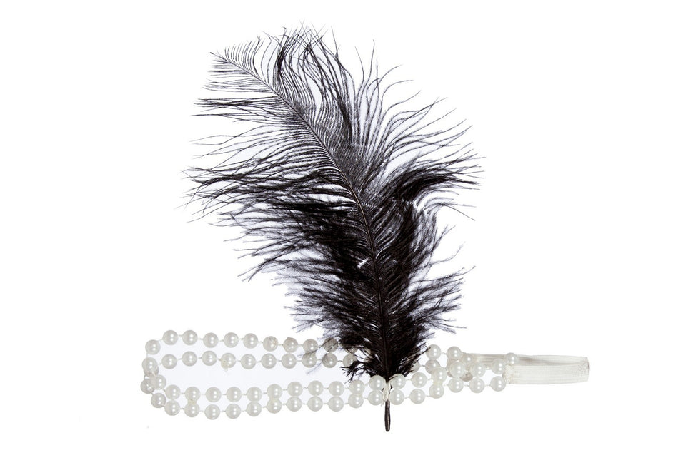 Bandeau Charleston Noir Blanc