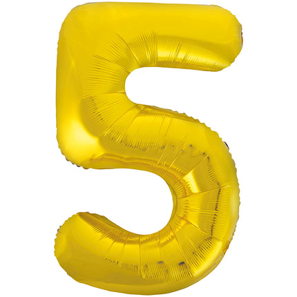 Ballon à figures de 5 ans Or vide 86cm