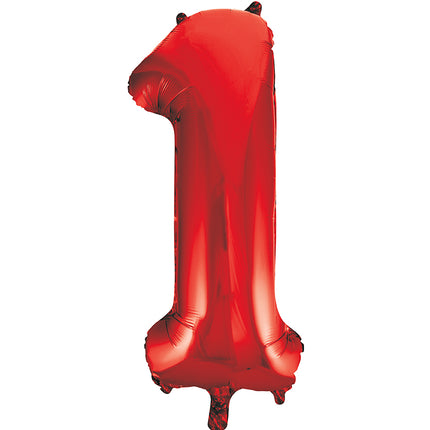 1 an Ballon à figures rouge vide 86cm