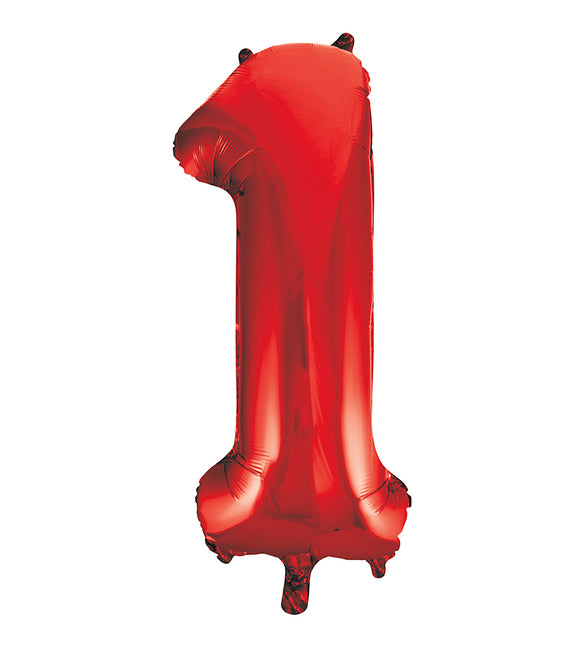 1 an Ballon à figures rouge vide 86cm