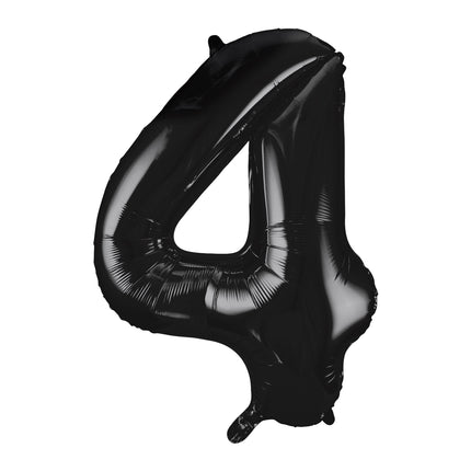 4 Year Figure Balloon Black Empty 86cm