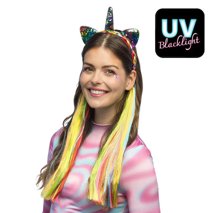 Diadème Magic licorne UV