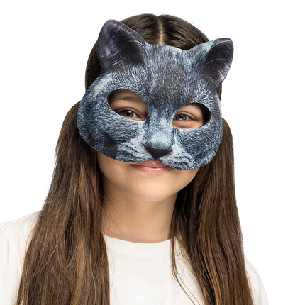 Masque yeux de chat gris
