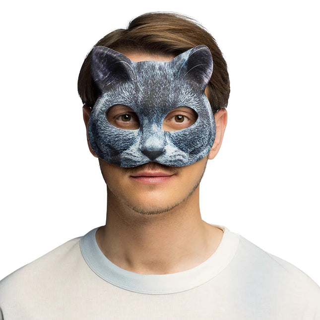 Masque yeux de chat gris